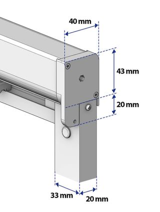 Mosquitera enrollable aluminio negro recortable