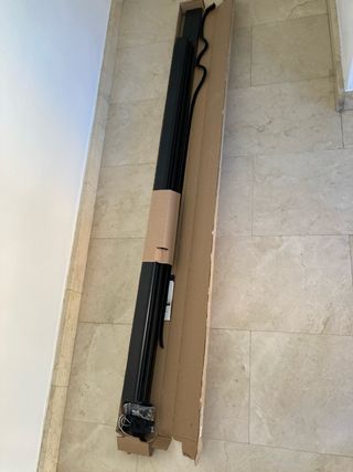 Mosquitera enrollable aluminio negro recortable