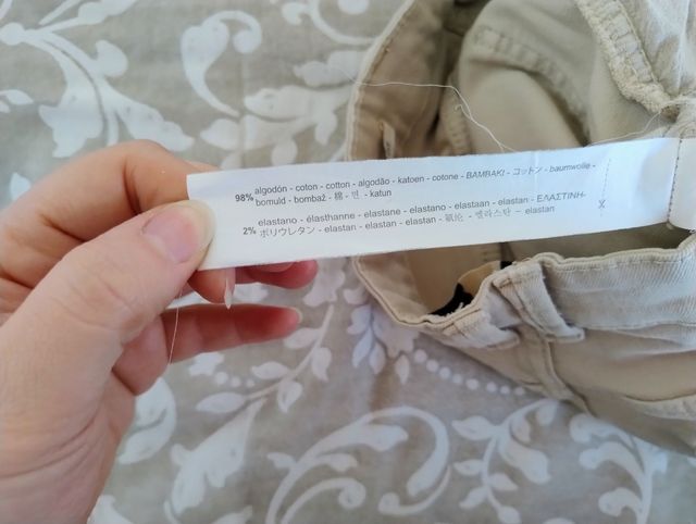 Pantalone uomo Bershka beige skinny
