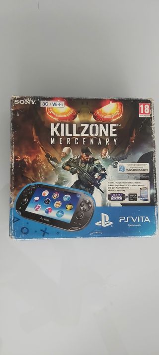 Caja Playstation vita killzone, manuales y juego