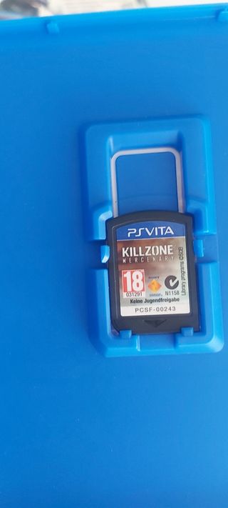 Caja Playstation vita killzone, manuales y juego