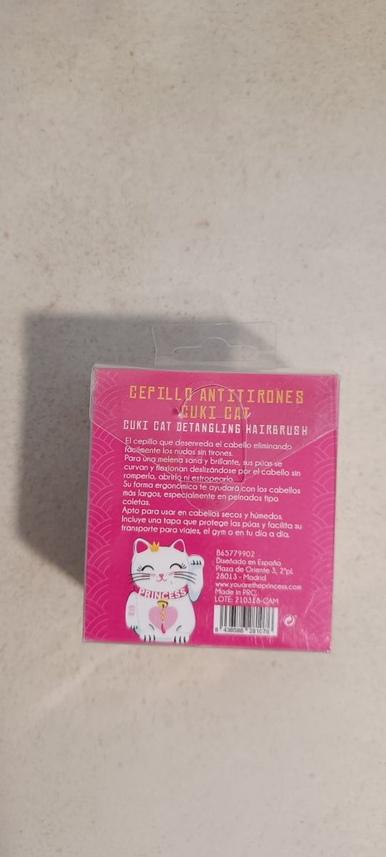 Cepillo Cucki Cat Anti-Tirones Rosa