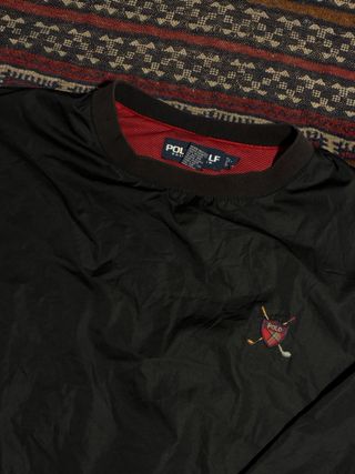 Sudadera Ralph Lauren Polo Golf Negra L Vintage 90