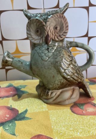 Annaffiatoio gufo ceramica Villa d'Este