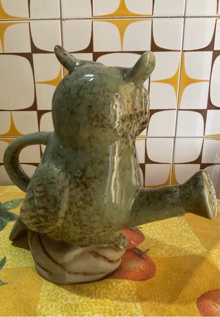 Annaffiatoio gufo ceramica Villa d'Este