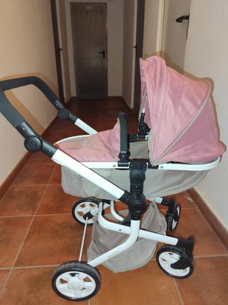 Carrito de juguete rosa