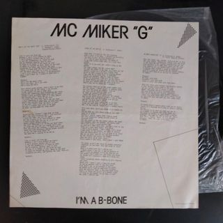 LP HIPHOP RAP MC Miker G - I'm A B-Bone Vinilo
