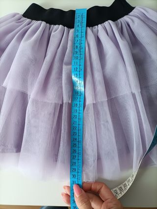 Gonna tulle multistrato viola
