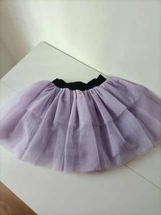Gonna tulle multistrato viola