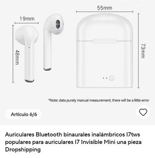 Auriculares Bluetooth Blancos