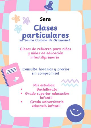 Clases de refuerzo escolar 