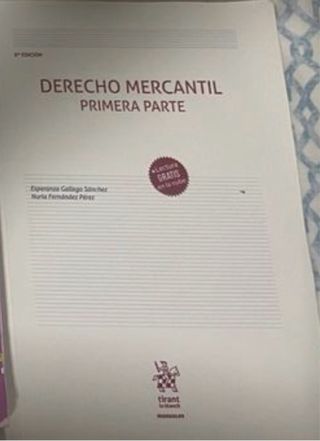 DERECHO MERCANTIL PARTE I