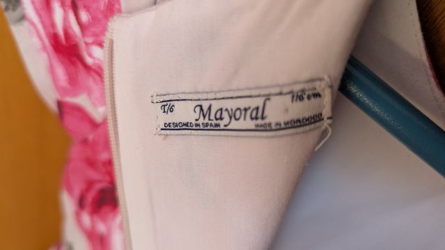 Vestido niña talla 6 Mayoral