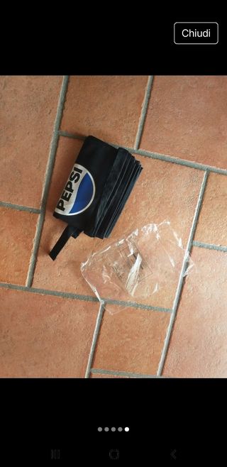 Grembiule da cucina Pepsi nero nuovo.
