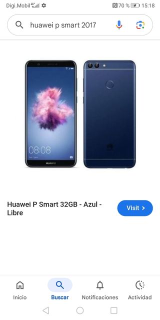 Huawei P Smart 2017 Azul 32GB