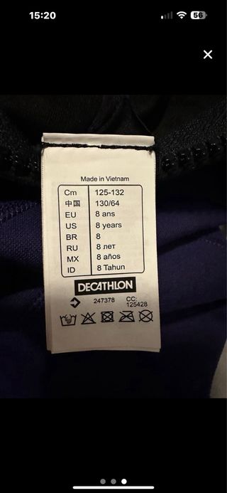 Traje neopreno niña 8 años