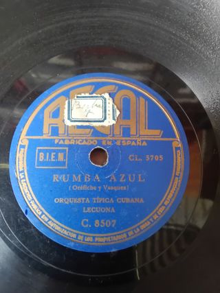 4 discos gramófono,  rumba y fox cubano, Siboney. 