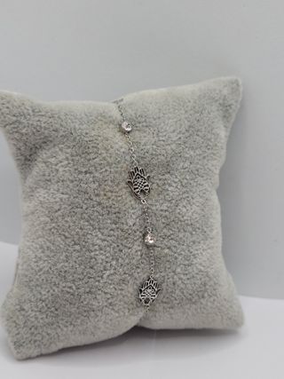 Pulsera Mano de Fátima Plata