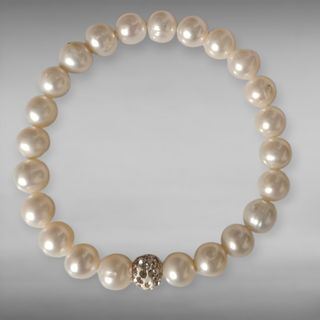 Pulsera de perlas naturales con bola Ferido crista