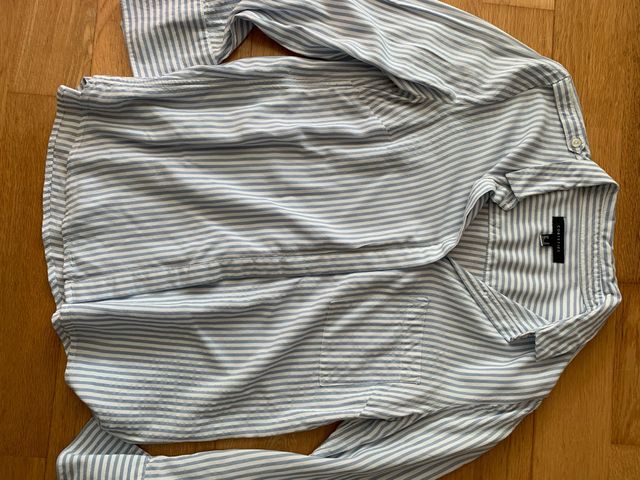 Camisa Cortefiel Rayas Azul Talla M