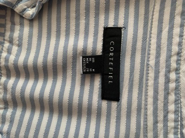 Camisa Cortefiel Rayas Azul Talla M