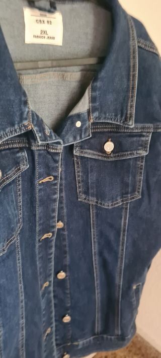 Chaqueta Vaquera Azul Talla XXL