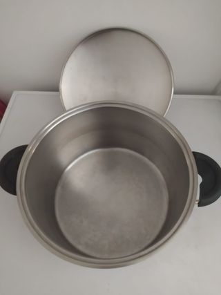 Olla grande de acero inoxidable