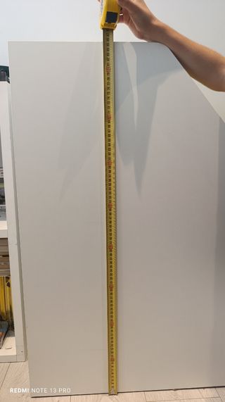 Escalera con cajones blanca y verde