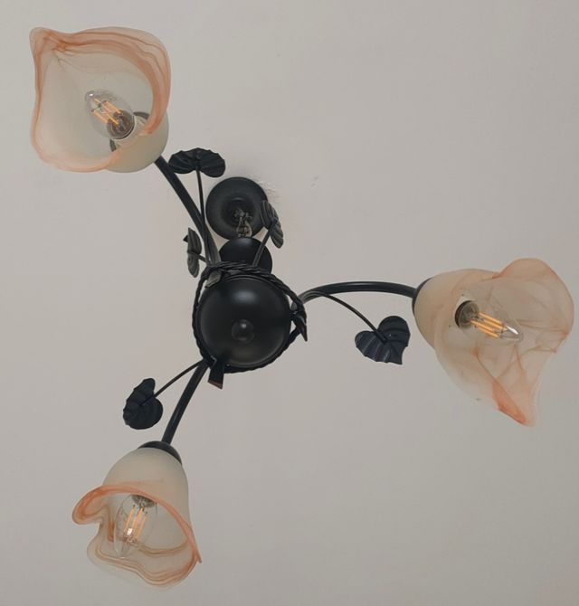 Lámpara de techo forja