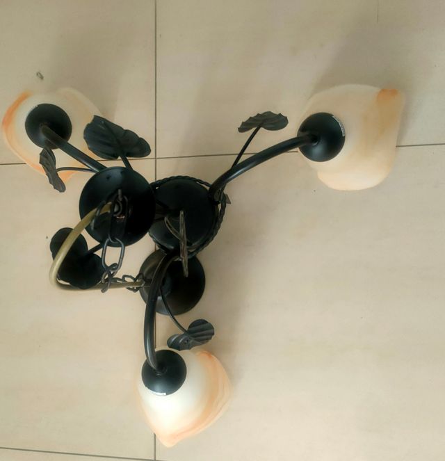 Lámpara de techo forja