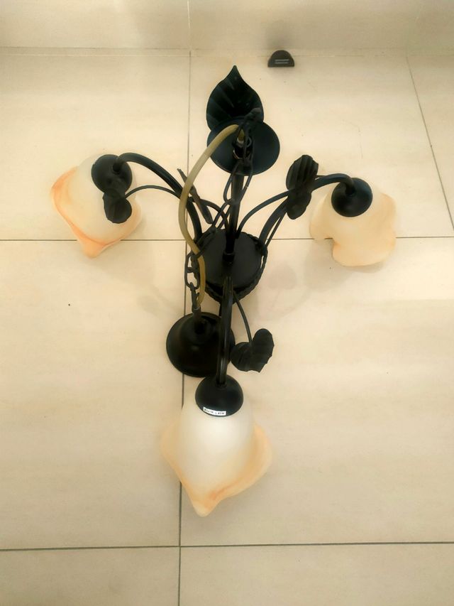 Lámpara de techo forja