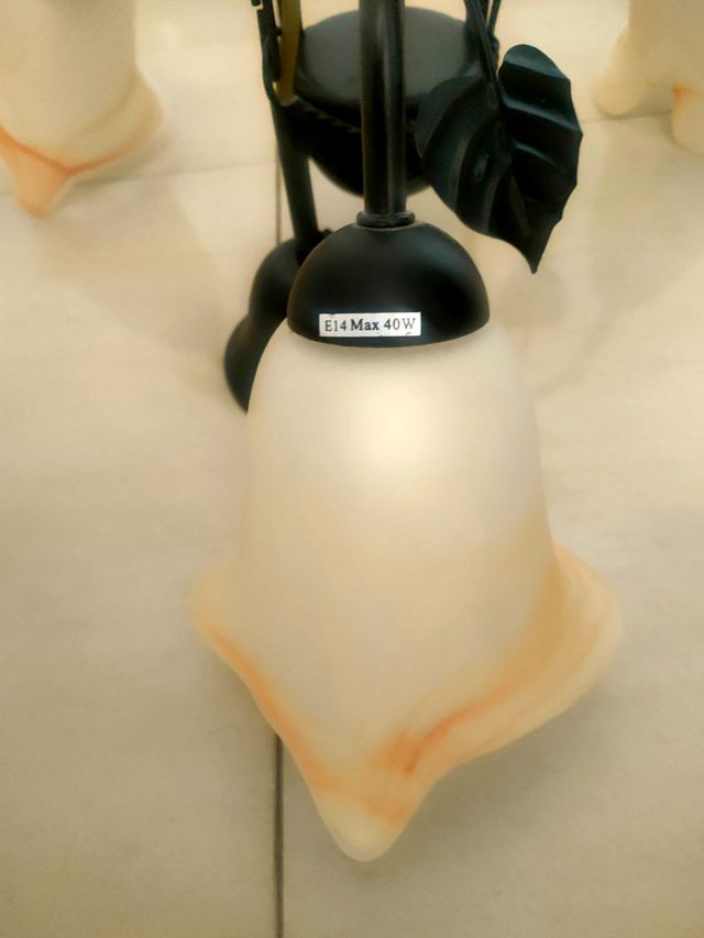 Lámpara de techo forja