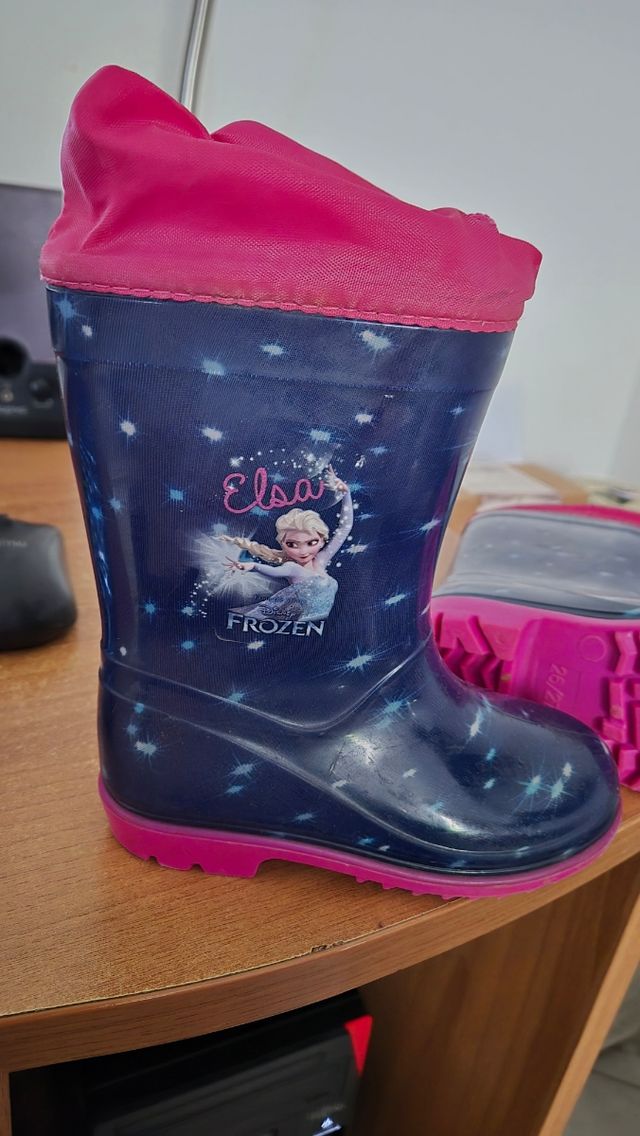 Stivaletti pioggia bambina Frozen tg 26 27