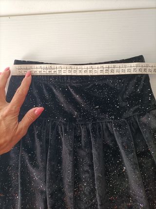 Gonna elegante velluto nero