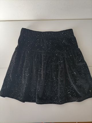 Gonna elegante velluto nero