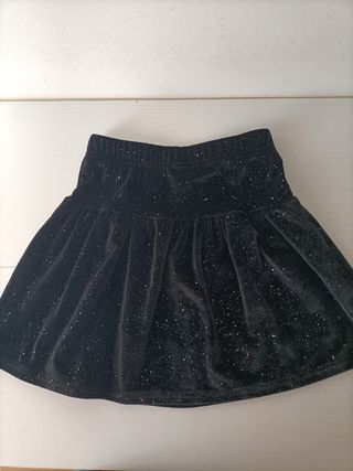Gonna elegante velluto nero