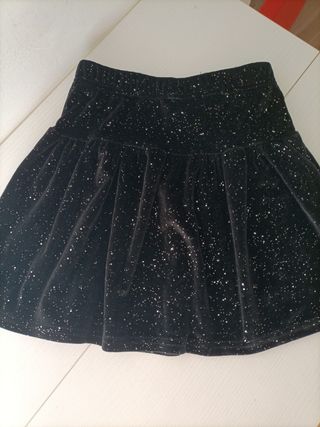 Gonna elegante velluto nero