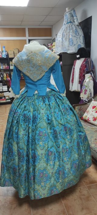 Traje Fallera Siglo XVIII Azul