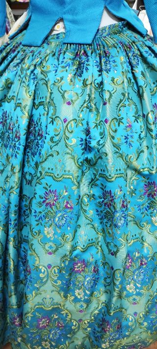 Traje Fallera Siglo XVIII Azul