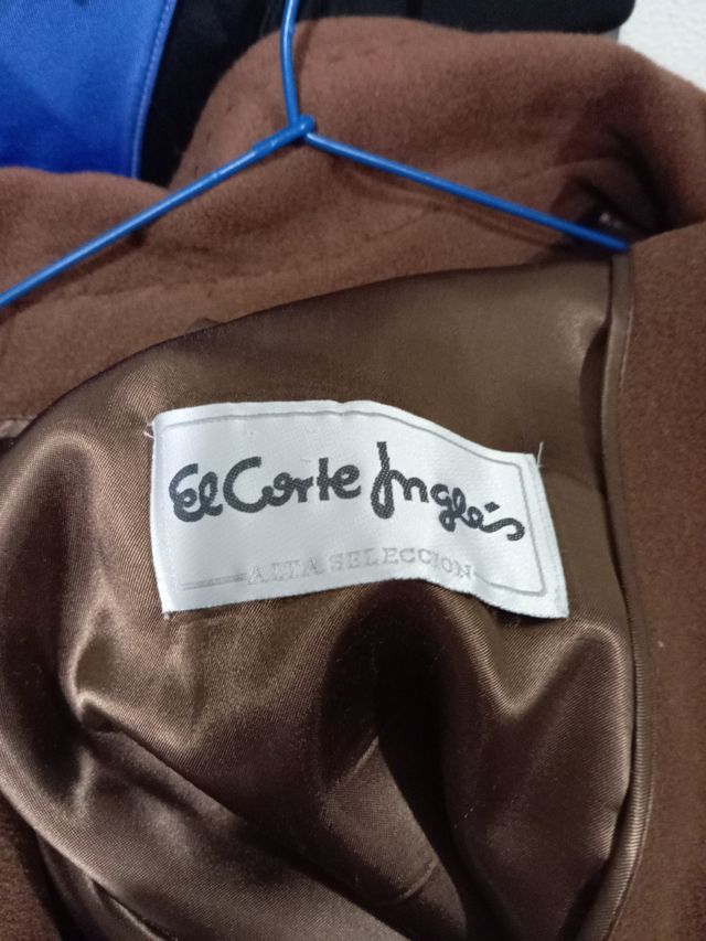 Abrigo de lana marrón