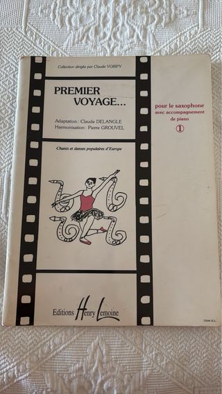 premier voyage libro partituras saxofon