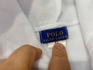 Felpa zip Ralph Lauren bianca XL