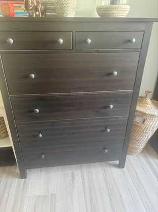 Cajonera Hemnes IKEA 6 cajones negra