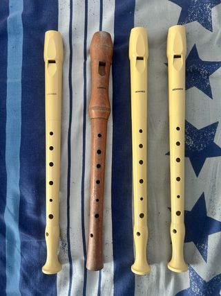 Lote 4 Flautas Dulces Hohner