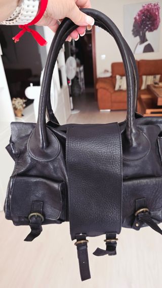 Bolso Piel Paco Calvo Negro