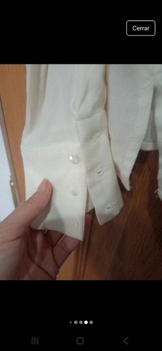 Camisa Mango Beige Talla S