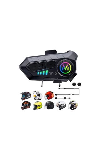 Intercomunicador Casco Moto Bluetooth 5.3