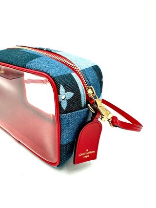 Bolso Louis Vuitton Transparente Azul y Rojo