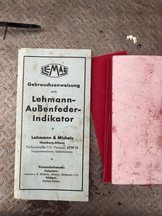 Indicador de presión cilindro motor Lehmann