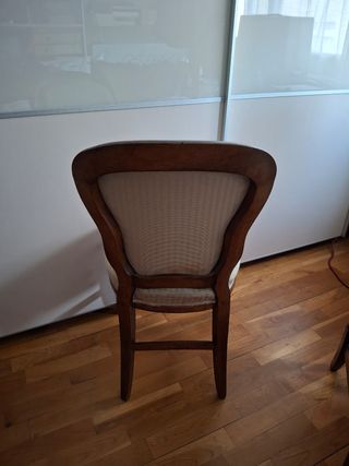 4 Sillas Isabelinas Madera Maciza